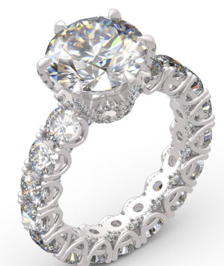 Sterling Silver Chunky Bling Ring - image 3