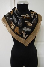 ECHO Women's Multi-Color Shoes Print 100 Silk Scarf