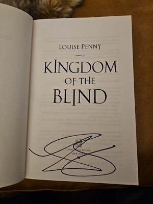 Louise Penny Kingdom Of The Blind Signed Barnes & Noble Edition Novel