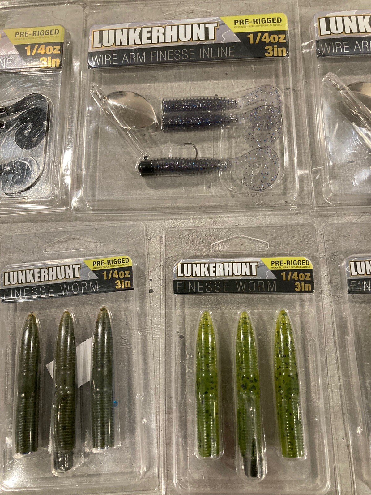 30 Packs Lunkerhunt Pre-Rigged Finesse Spinners and Finesse Worms - 1/4 Oz Size - Image 10