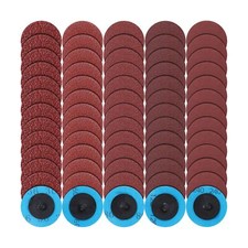 250 Pcs 2 Inch Sanding Discs Set 36/60/80/120/240 Grit Roll Lock Disc Aluminu... 0.26 per gallon