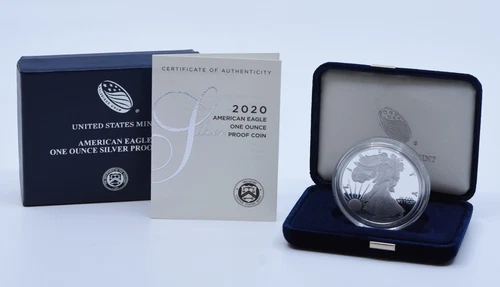 2020-W $1 American Proof Silver Eagle in Original Government Packaging