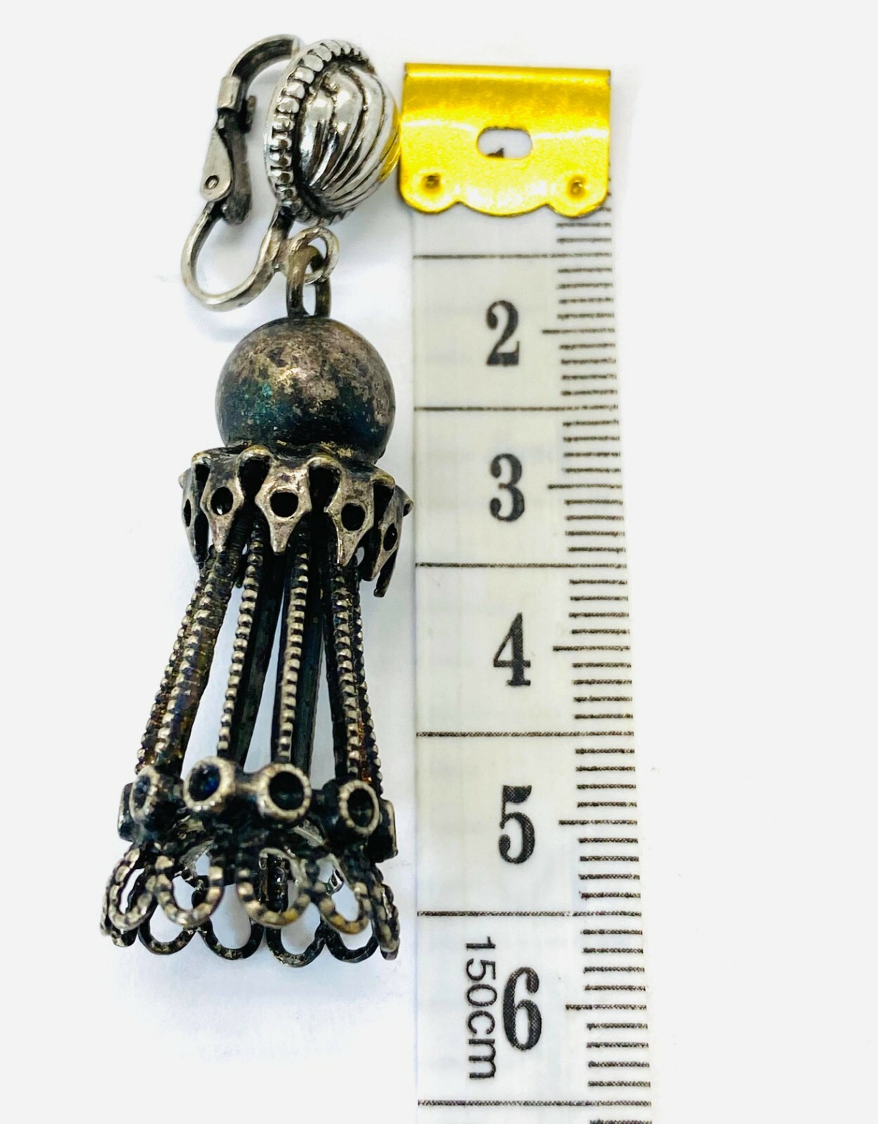 Sterling Silver Vintage Shell Lighthouse Statemen… - image 4