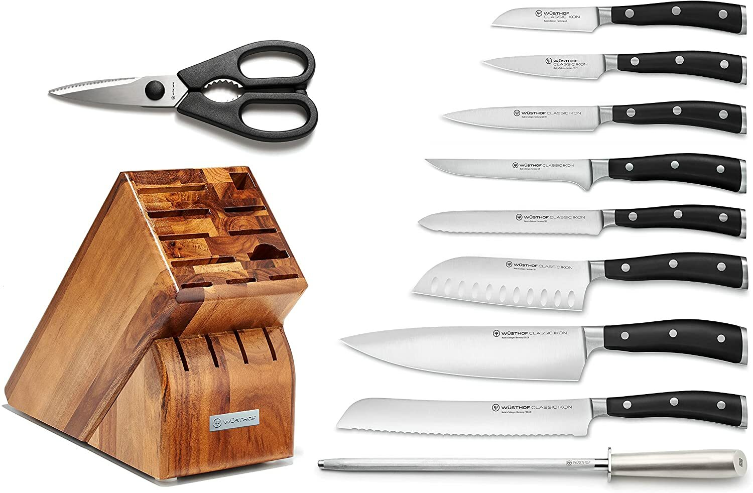 Wusthof Classic Ikon Series Stainless Steel Knife Block Sets, Authorized Dealer eBay