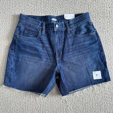 New Old Navy Dad Shorts Womens Size 4 Cut Off Raw Hem Denim Shorts Cotton
