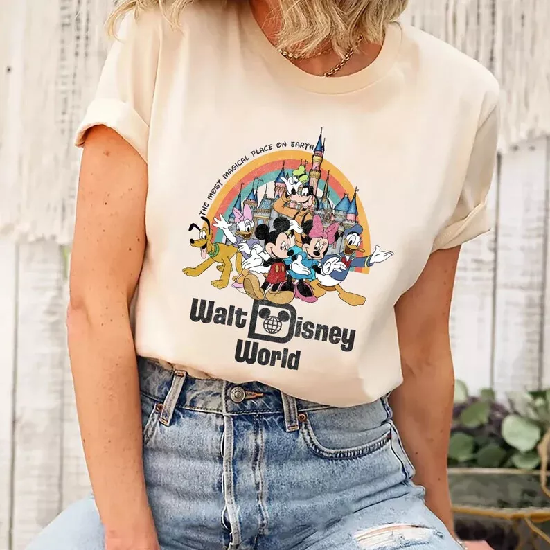 Vintage Walt Disney World Shirt, Retro Disney Shirts, Disney