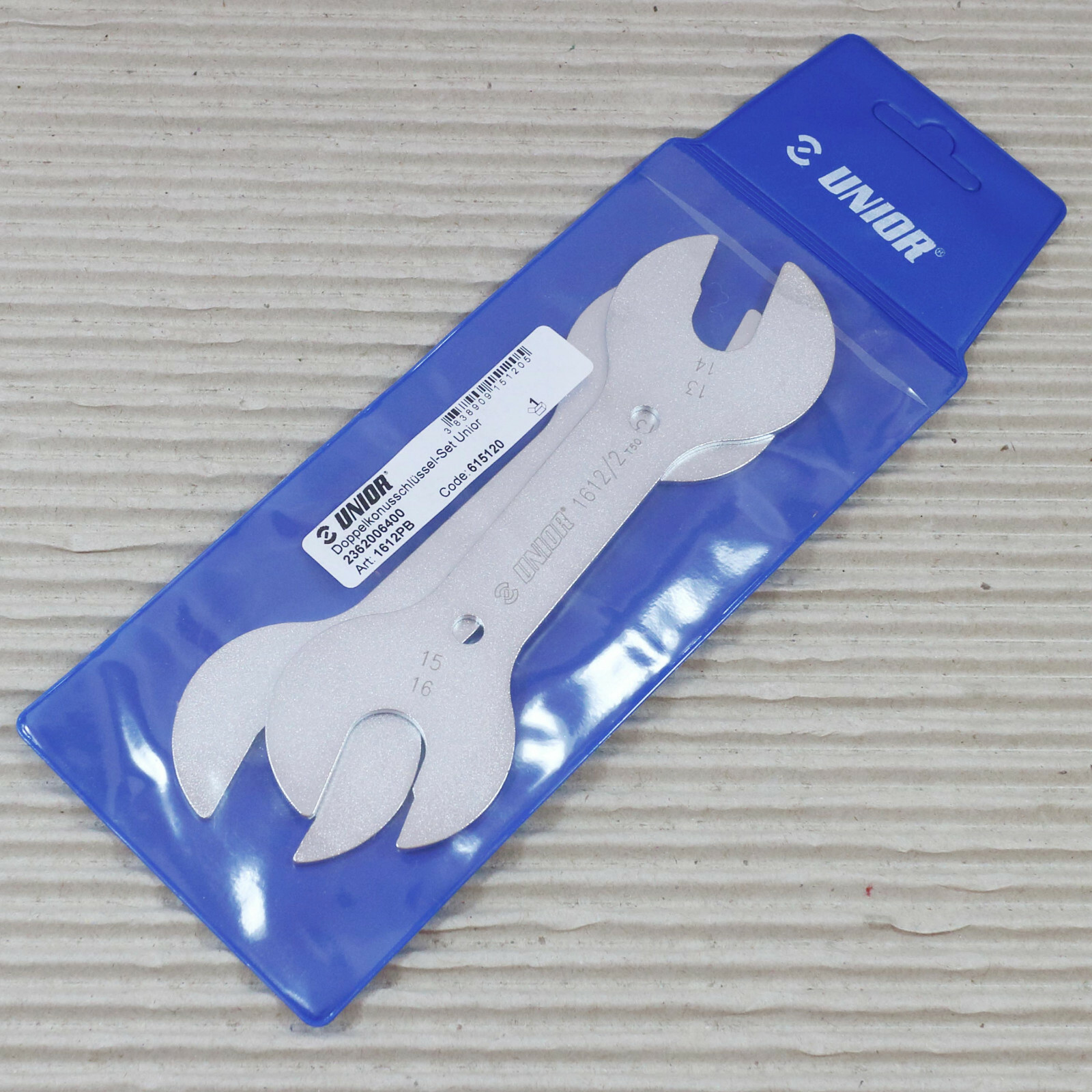 Jeu De Clés Doubles Pour Cônes De Vélo Unior - Dimensions 13/14 X 15/17 Et 13/14 X 15/16, Acier Trempé