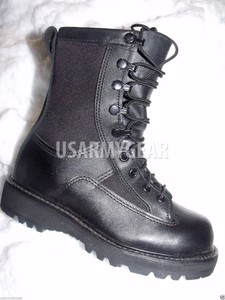 kids black military boots