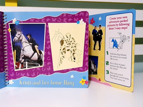 The Saddle Club Stencilling Book: Contains 10 Fun Stencils! 2003 Children's Book - Picture 3 of 4
