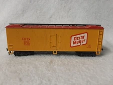Vtg HO Scale Boxcar Oscar Meyer Yellow And Red