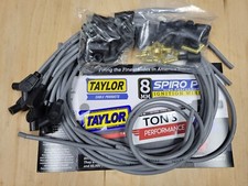 Taylor Cable 53853 8mm Spiro Pro Universal Spark Plug Wire Set Grey 135 Degree