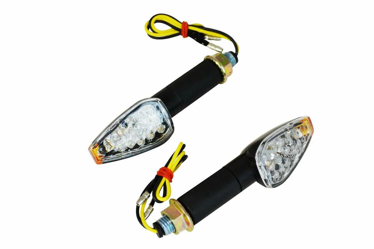 Alchemy Parts Custom Alluminio Cromato LED Moto Indicatori/Frecce