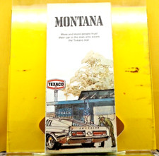 TEXACO Gas Station *** 1973 HIGHWAY ROAD MAP *** Montana