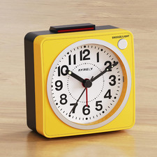 Alarm Clock 2.6 Inch Ultra Small Analog Battery Operated Travel Compact