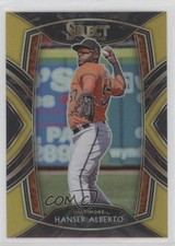 2021 Panini Select Diamond Level Gold Prizm 8/10 Hanser Alberto #227 b8h