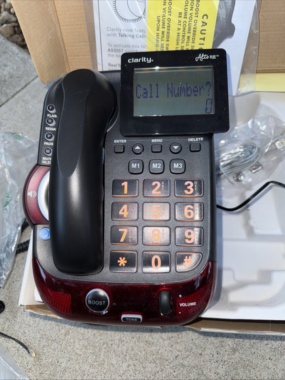 Clarity Alto Plus Amplified Single Line Phone  (Model 54505.001)