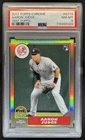 2017 Topps Chrome Aaron Judge 1987 RC Rookie #87T-8 Yankees PSA 8