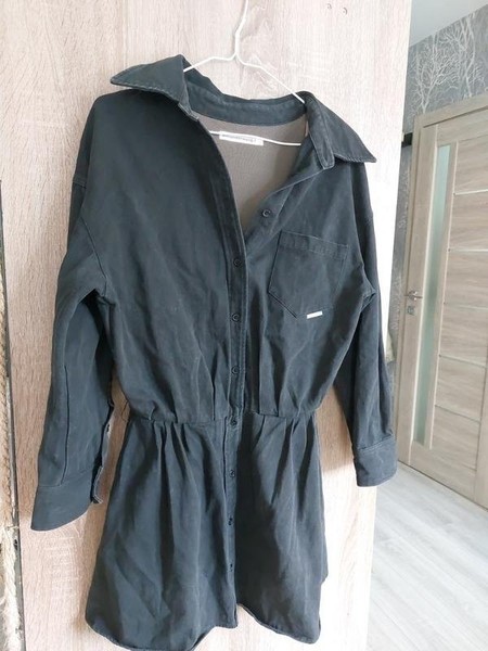 Women Alexander Wang Dress Grey Denim 36