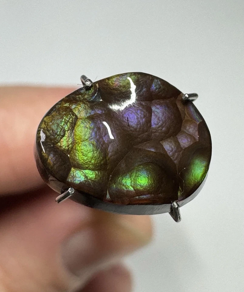 Gema de ágata de fuego 3,9 quilates talla de contorno natural sin tratar Foto 3 de 4