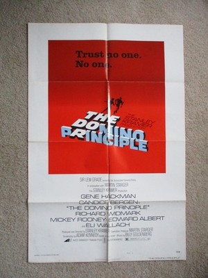 DOMINO PRINCIPLE ORIGINAL 1977 1SHT POSTER FLD GENE HACKMAN; STANLEY KRAMER EX