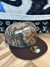 New Era Sneakertown Houston Astros Real Tree Metallic Copper Camo 7 1/2 Sold Out