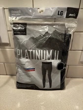 NEW Coldpruf Platinum II Men's Pant Thermal Base Layer Underwear  Black ~ SZ L