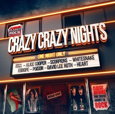 Crazy Crazy Nights New & Sealed 2xCD Set 1980s Eighties Hits Planet Rock