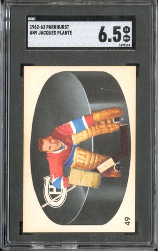 Jacques Plante #49 1962 Parkhurst card