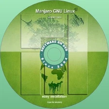 Latest New Release Manjaro Linux Cinnamon OS Operating System for PC on DVD