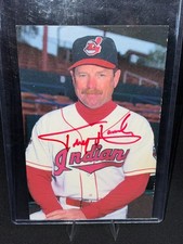 Toby Harrah Signed 4x6 Cleveland Indians Photo Card Autograph 1996 Tribe