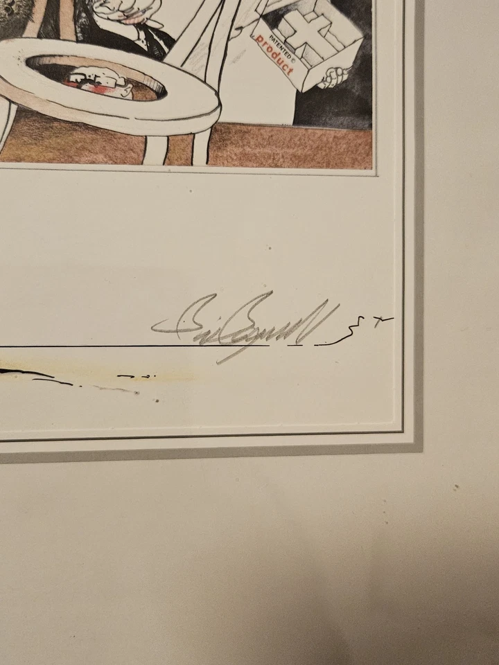 Signierter Druck Karikatur LIMITIERT von Brian Bagnall aus München - Bild 4 von 4