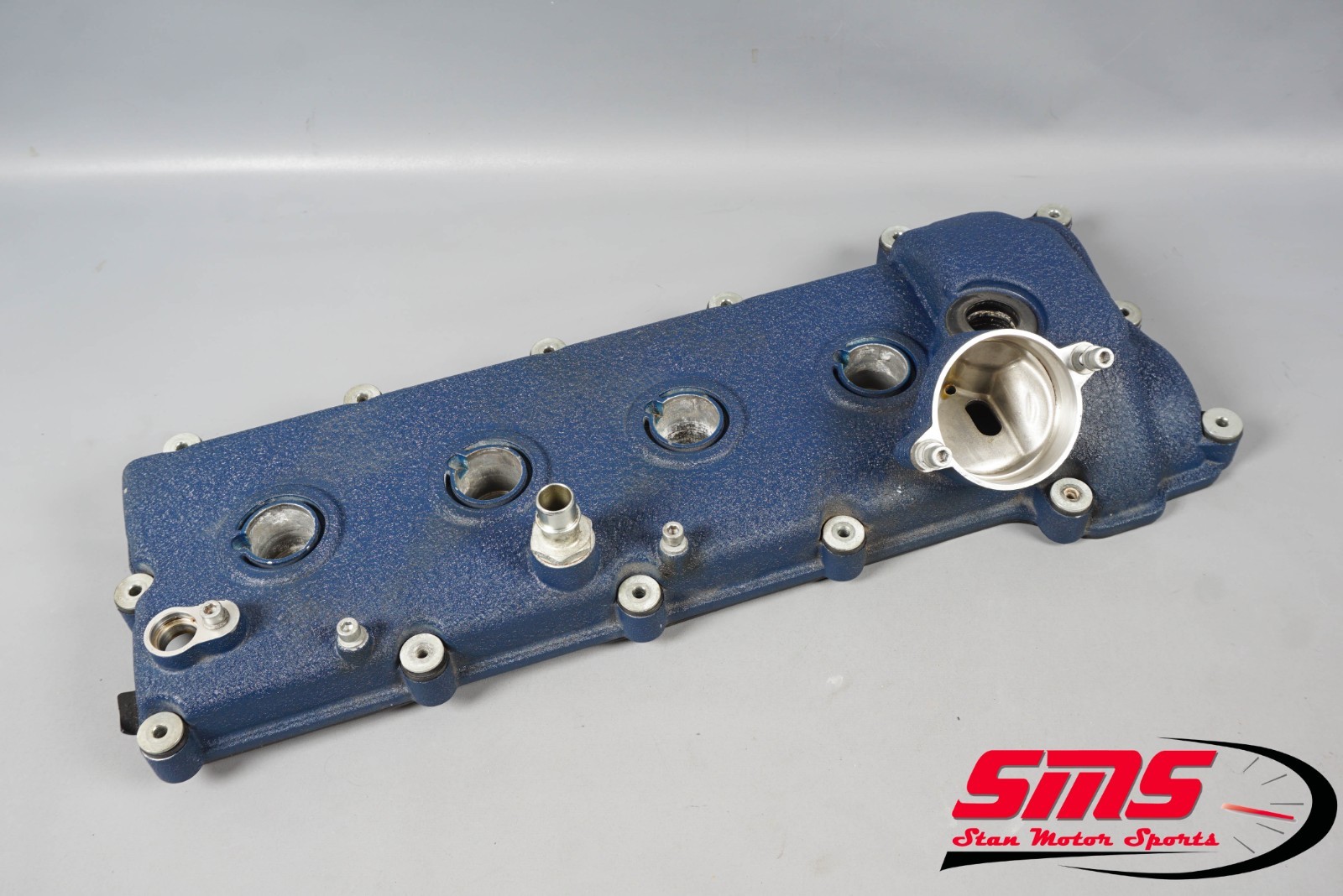 04-17 Maserati GranTurismo M145 4.2L Engine Left Valve Cover Blue 36K OEM