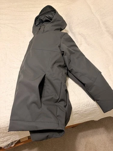 Nike Men's Down Hooded Full Zip Gray Puffer Jacket Size L DJ6526-060 image 3