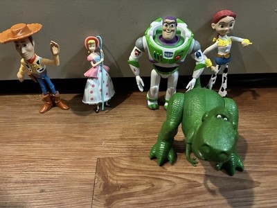 NICE! Toy Story Figures Woody Jessie Buzz Light Year Rex Lot Of 5