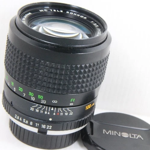 MINOLTA MC Tele Rokkor 100mm F/2.5 Lens No. 1530701 VG+