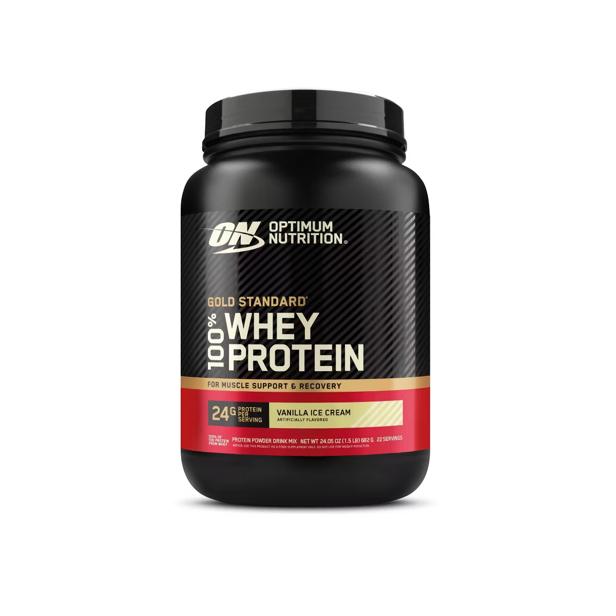 Optimum Nutrition Gold Standard 100% Whey Protein Powder - Vanilla Ice Cream
