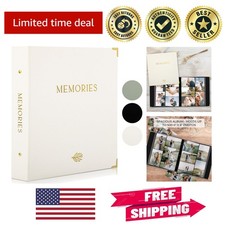 Beautiful Beige Linen Photo Album - Perfect for Family, Baby & Wedding Moments