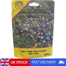 Mix 149a 100g Wild Flower Meadow Certified Seeds Over 25 Species Of Flower NO 189.90 per kilo