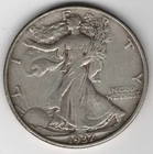1937 P WALKING LIBERTY HALF-DOLLAR 90% SILVER PHILADELPHIA .50¢ UNITED STATES