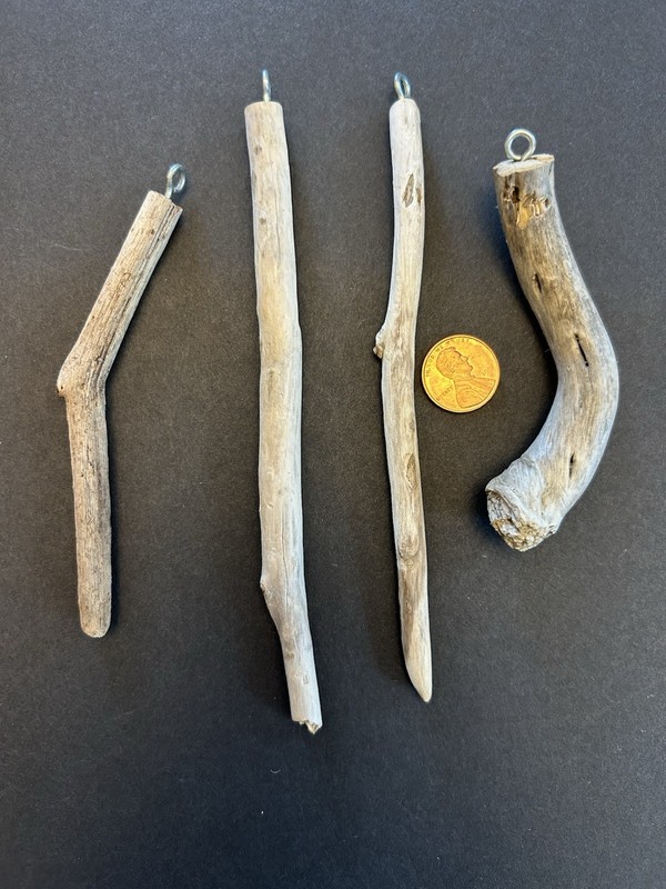 4 Driftwood Beach Sticks for Macrame, Reptile Cages, Crafting, Aquariums, Art