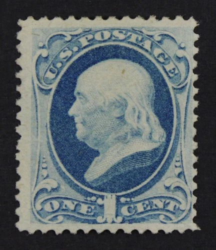 CKStamps: US Stamps Collection Scott#182 1c Franklin Unused Regum Spot Thin