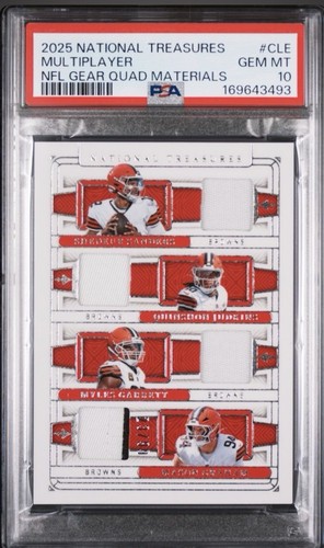 PSA 10 POP 1-2025 Panini Nat’l Treasure Patch Sanders Judkins Garrett Graham /99