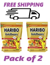 HARIBO Goldbears Original Gummy Bears XL Bag, 3 lb (2 PACK)