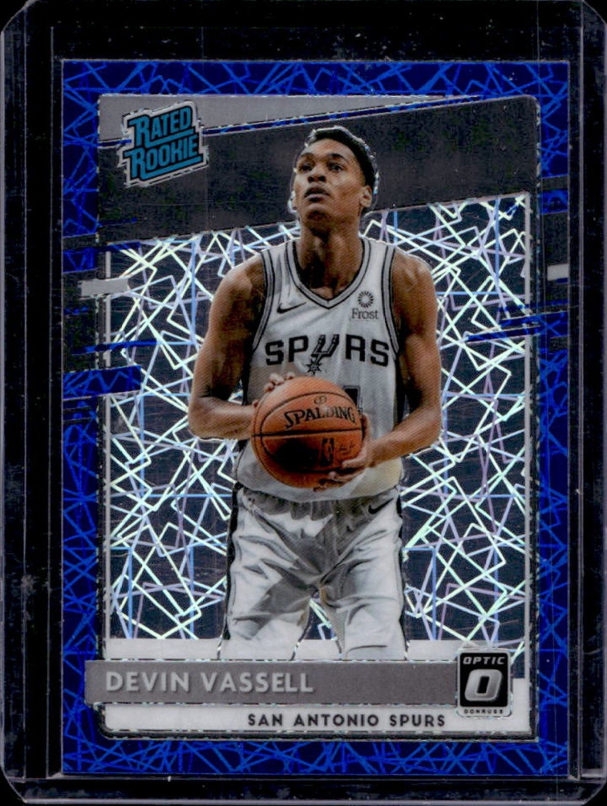 2020-21 Donruss Optic Devin Vassell Blue Velocity Rookie RC #161 Spurs