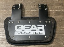 Gear Pro-Tech Football Back Plate Size Large Comes w/ Hardware to Attach Pads 