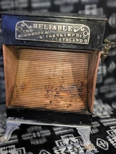 Antique  Reliable The Schneider & Trenkamp Natural Gas Heater - Works 
