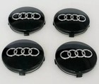 Audi Alloy Wheel Centre Caps  4  Grey Black  All sizes  4B0601170A
