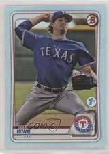 2020 Bowman 1st Edition Sky Blue Foil Cole Winn #BFE-107 00e1