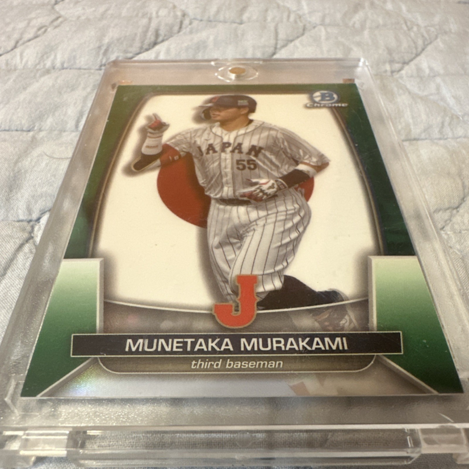 Topps 2023 Bowman Chrome Green Munetaka Murakami #WBC-50 WBC Insert Japan #21/99