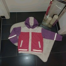 Regenmantel 116 122 Regenjacke Fleece gefütt...